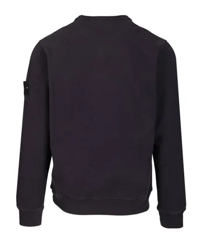 Stone Island Light Rws Pure Wool Sweater In Black
