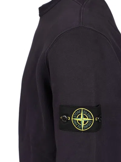 Stone Island Light Rws Pure Wool Sweater In Black