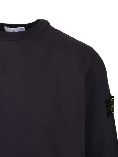 Stone Island Light Rws Pure Wool Sweater In Black