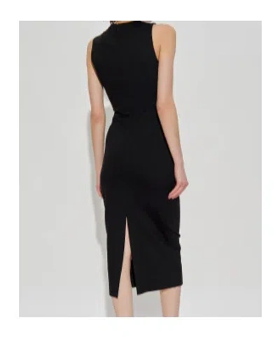 Versace Jeans Round Neck Dress In Black