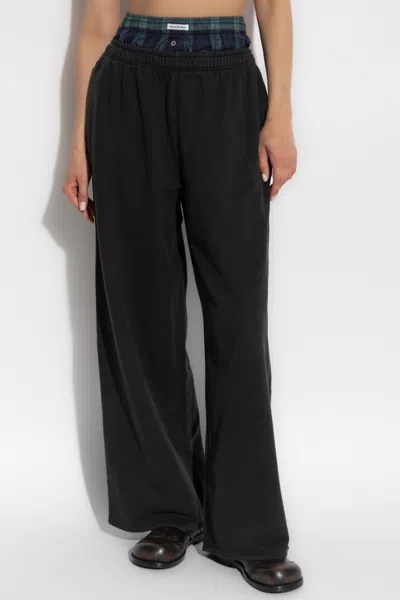 Acne Studios Organic Cotton Boyfriend Sweatpants In Black