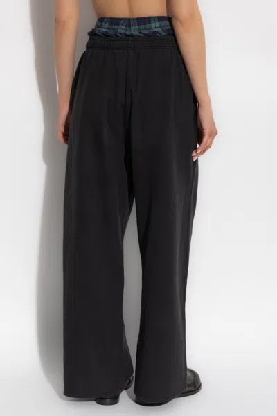 Acne Studios Organic Cotton Boyfriend Sweatpants In Black