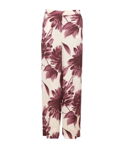 Twinset Floral Pants In Multi
