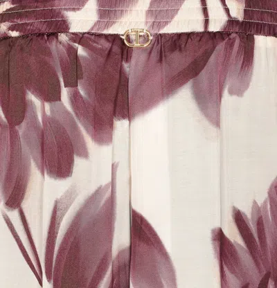 Twinset Floral Pants In Multi