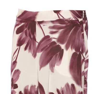 Twinset Floral Pants In Multi