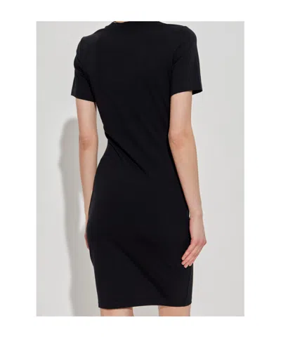 Versace Jeans Short Sleeve Dress In Black