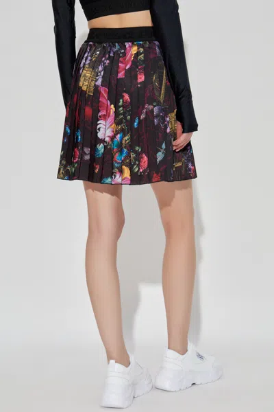 Versace Jeans Printed Pleated Skirt In Multi