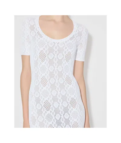 Alaïa Openwork Python Lace Dress
