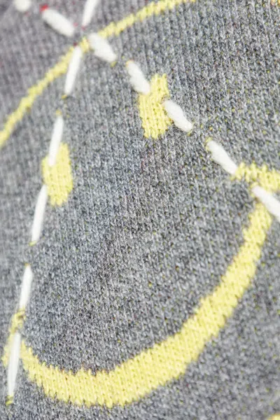 Moschino Ribbed Crewneck Sweater Graphic Pattern In Multi