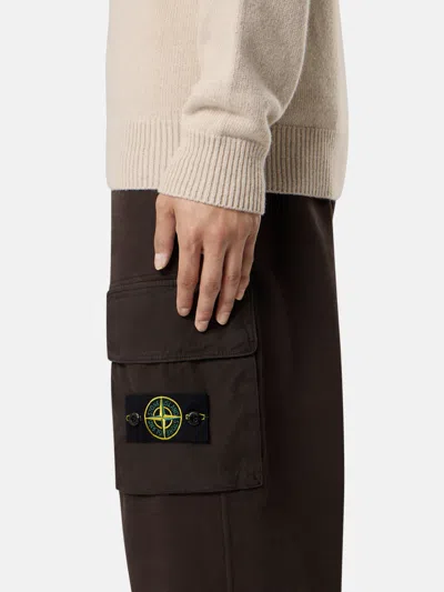 Stone Island Track Pants In Brown