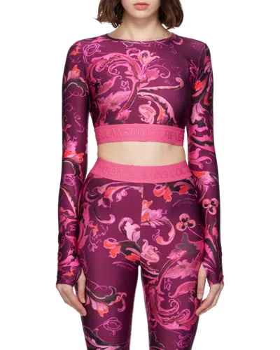 Versace Jeans Long Sleeve T-shirt In Multi