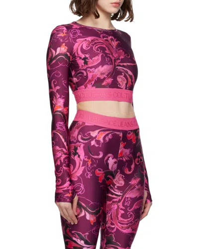 Versace Jeans Long Sleeve T-shirt In Multi