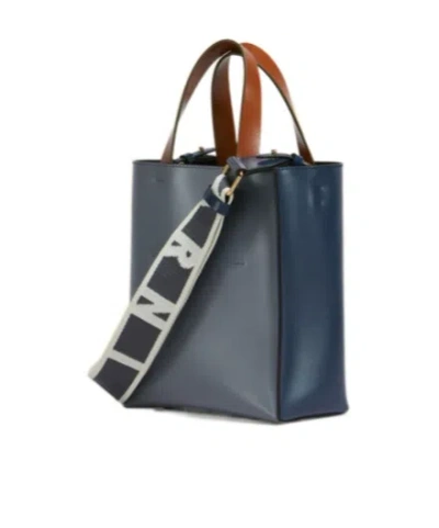 Marni Mini Museo Two-tone Structured Tote Bag