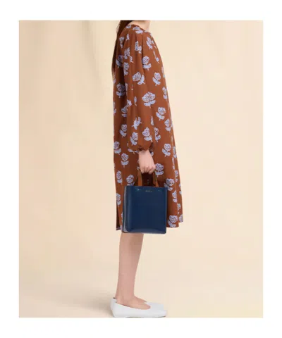 Marni Mini Museo Two-tone Structured Tote Bag