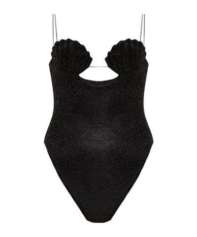 Oseree Oséree Lumiere Shell Maillot Clothing In Black