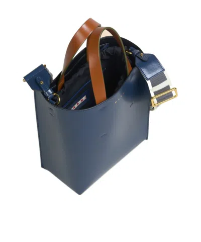 Marni Mini Museo Two-tone Structured Tote Bag