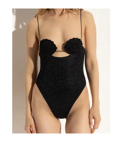 Oseree Oséree Lumiere Shell Maillot Clothing In Black
