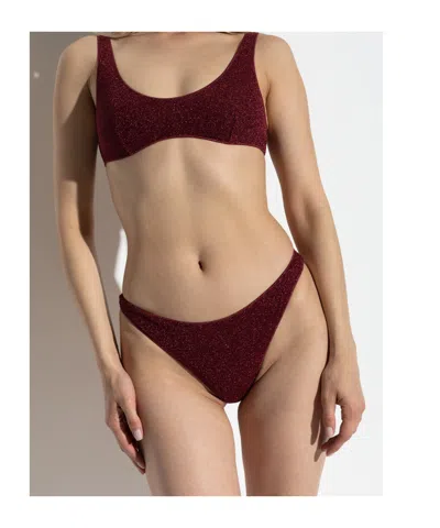 Oseree Lumière Bikini In Burgundy