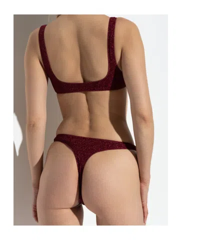 Oseree Lumière Bikini In Burgundy
