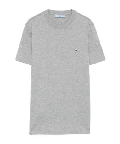 Prada Short-sleeved T-shirt In Gray