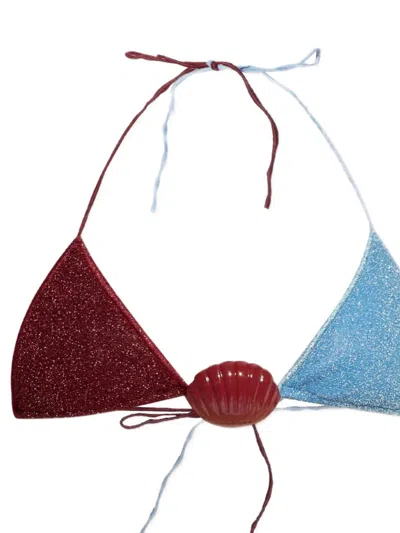 Oseree Tie Detail Two Piece Swimsuit In Multi