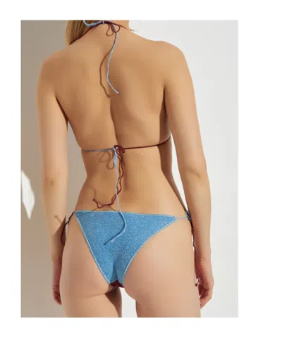 Oseree Tie Detail Two Piece Swimsuit In Multi
