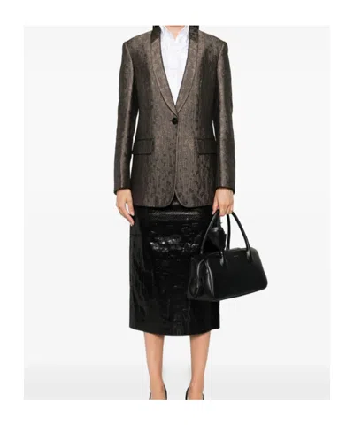 Giorgio Armani Textured Fabric Tailored Jacket