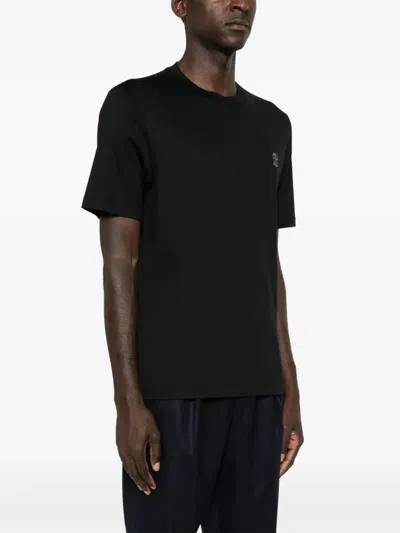 Brunello Cucinelli Cotton Jersey Crew Neck T-shirt With Logo