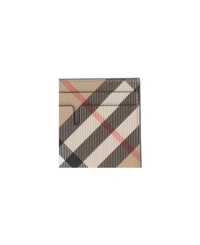 Burberry Beige Ms Tall Sandon Card Holder In Neutral