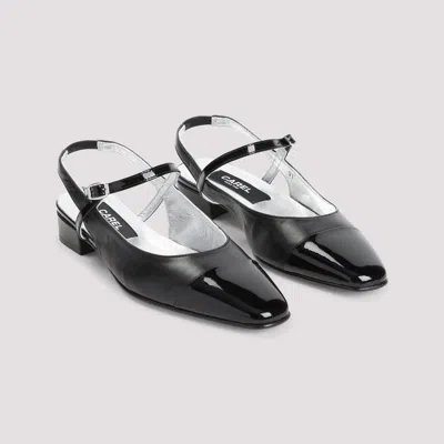 Carel Paris Black Leather Oceano Ballerinas