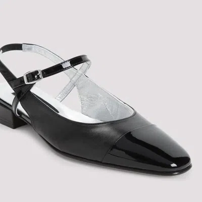 Carel Paris Black Leather Oceano Ballerinas