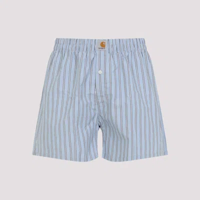 Carhartt Striped Boxer Shorts In Blue