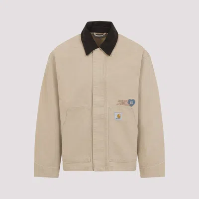 Carhartt Wip Dayton Trucker Dusty Brown Jacket In Brown