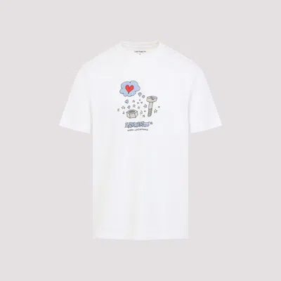 Carhartt Mens White Work Life Graphic-print Cotton T-shirt Xl In White