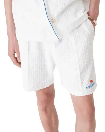 Casablanca Monogram-jacquard Towelling Cotton-blend Shorts