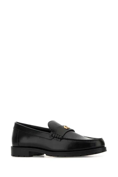 Coach Black Leather Jocelyn Loafers