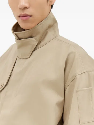 Dickies Buttoned Flap-pocket Jacket In Nude