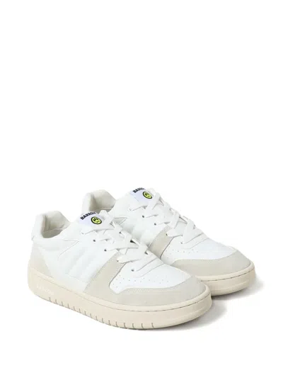 Barrow Logo-print Panelled Sneakers In White