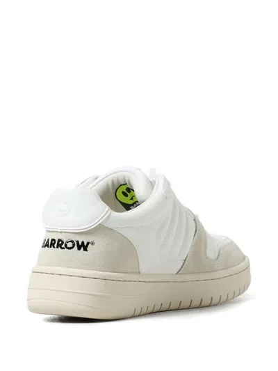 Barrow Logo-print Panelled Sneakers In White