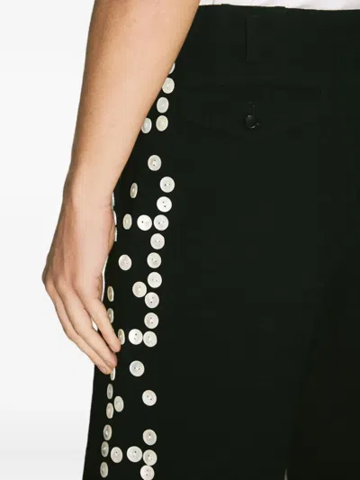 Comme Des Garçons Homme Deux Button-embellished Shorts In Black