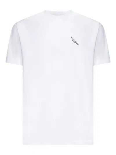 Givenchy Logo Print Regular Fit Cotton T-shirt In White