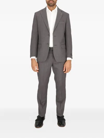 Scotch & Soda Two-button Single-breasted Suit In Gray