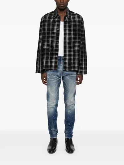 Dsquared2 Medium Galaxy Wash Cool Guy Jeans In Faded Blue In Blue