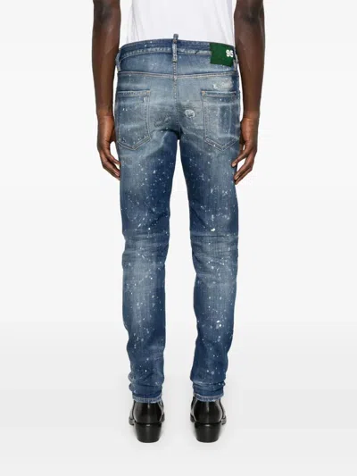Dsquared2 Medium Galaxy Wash Cool Guy Jeans In Faded Blue In Blue