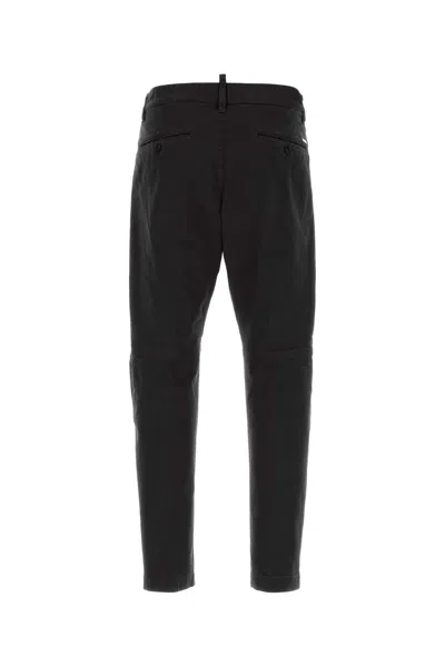 Dsquared2 Dsquared Black Stretch Cotton Sexy Chino Pant In Black
