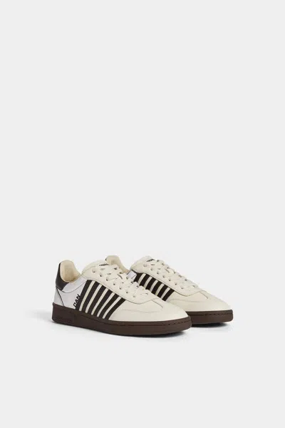 Dsquared2 Leather Sneakers In White