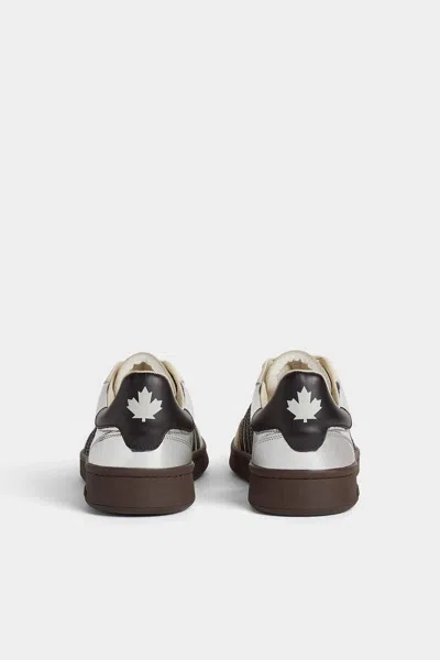 Dsquared2 Leather Sneakers In White