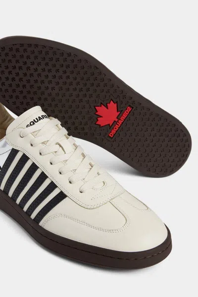 Dsquared2 Leather Sneakers In White