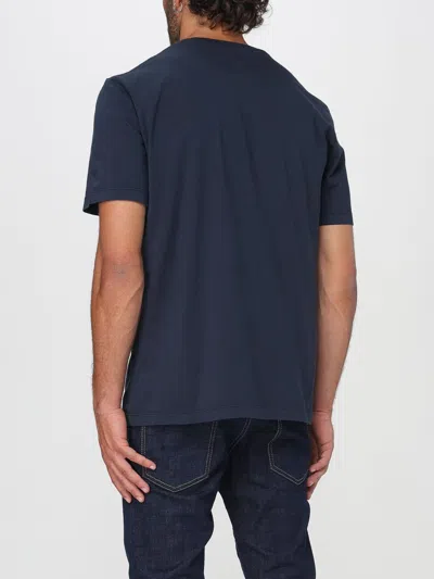 Dsquared2 Dark Blue Cotton T-shirt In Blue