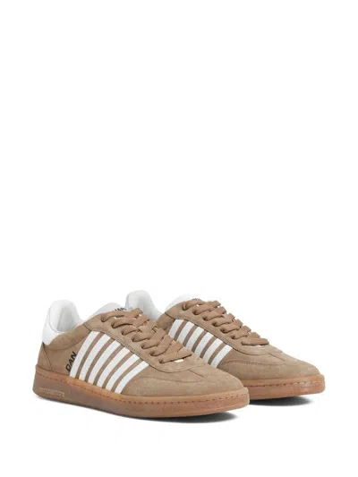 Dsquared2 Boxer Sneakers In Brown